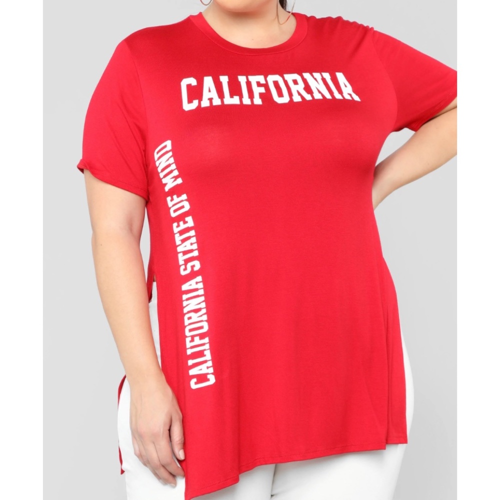 California State of Mind Tunic - Red